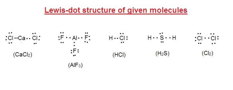 Determine how the following bonds are made using Lewis dots structures-example-1