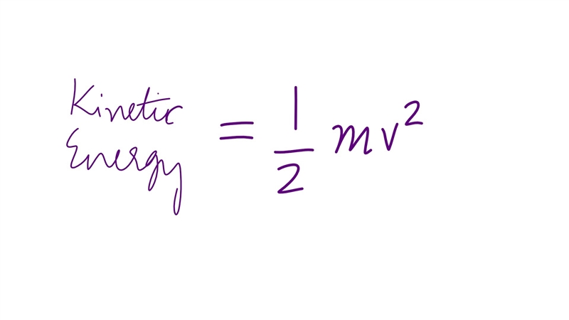 What is the equation for kinetic energy?-example-1