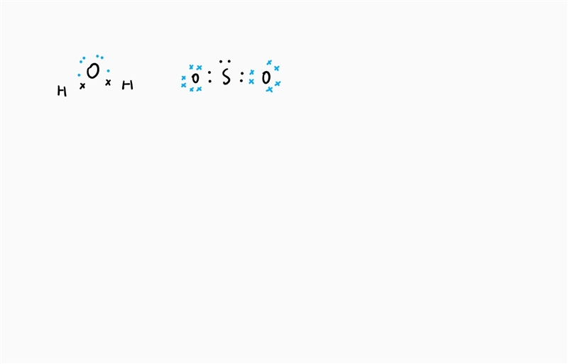 Write the Lewis structure for the following H20 So2-example-1