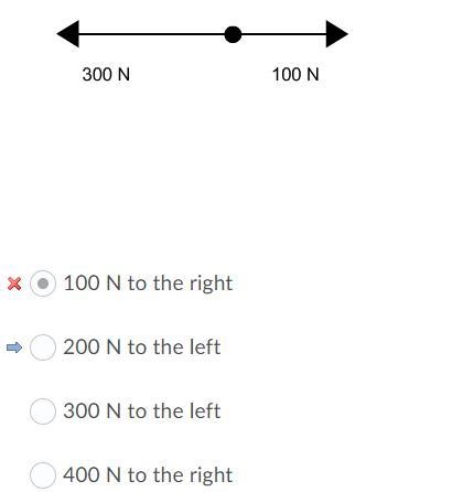 (easy)+(25 points) What is the net force acting on the object (represented by the-example-1