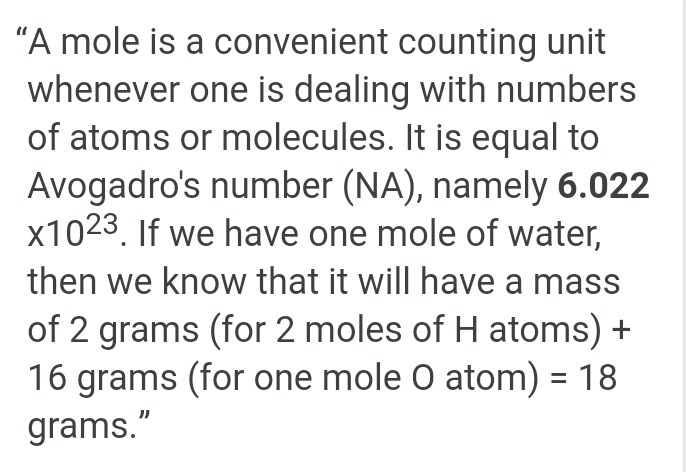 How many molecules are in 3.0 moles of water-example-1