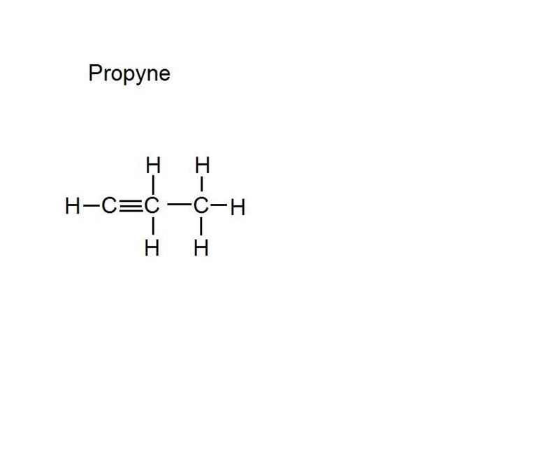 PLEASE HURRY. Which of the molecules below is propyne?-example-1