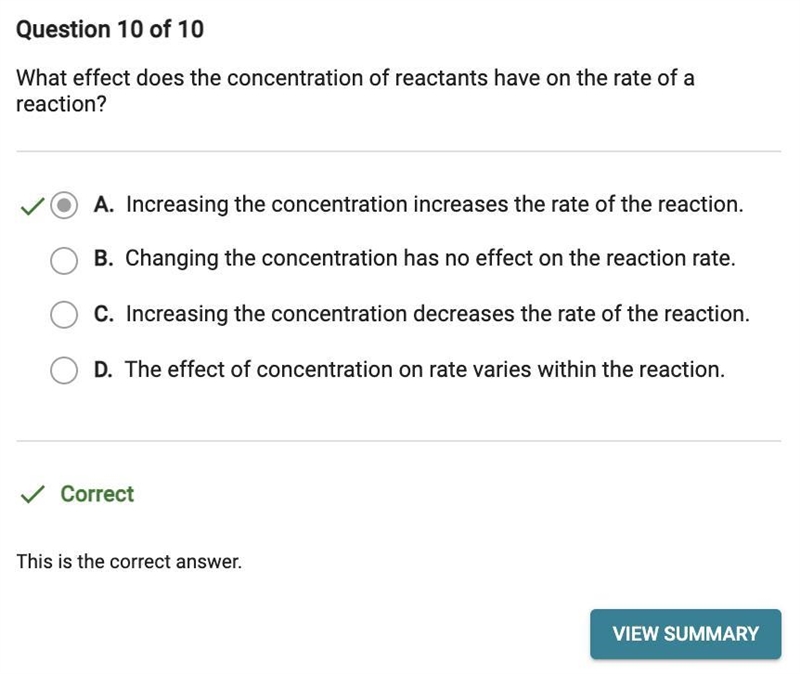 What effects does the concentration of reactants have on the rate of a reaction ?-example-1