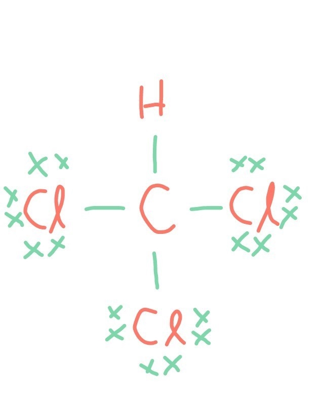 What is the correct Lewis structure for chloroform CHCI3-example-1