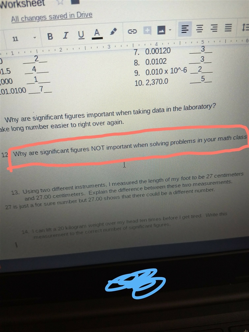 Why are significant figures NOT important when solving problems in your math class-example-1