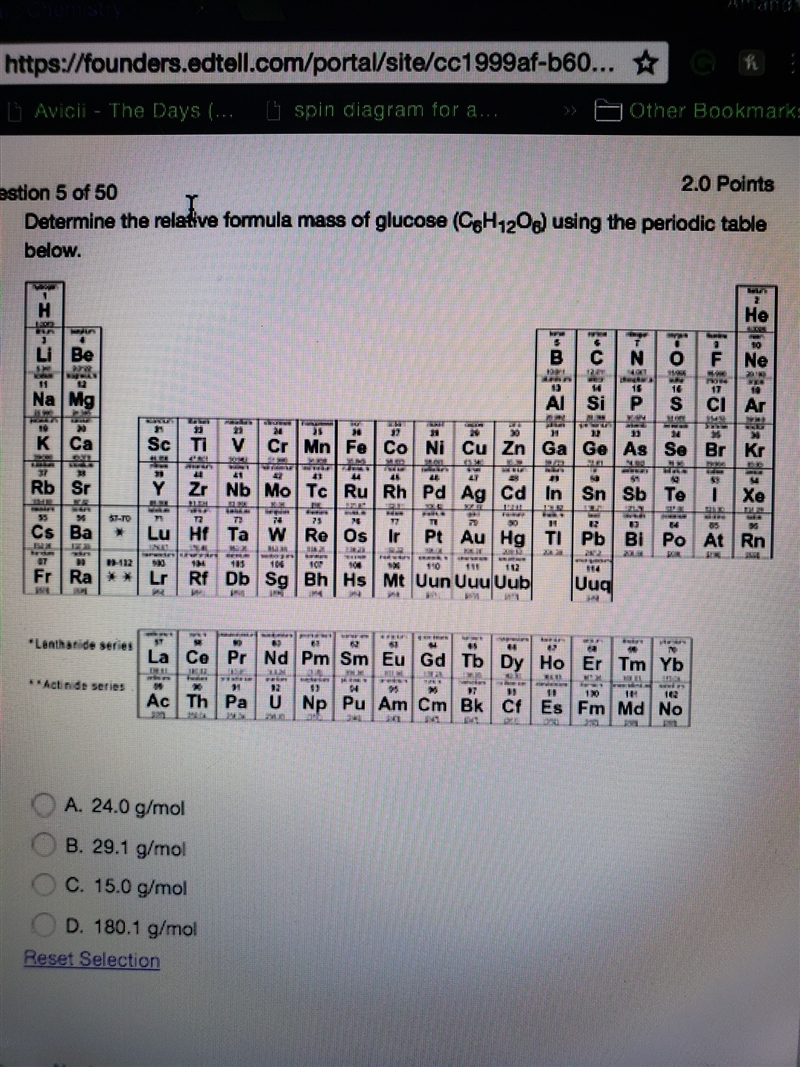 Relative formula mass of glucose? (C6H12O6)-example-1