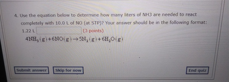 use the equation below to determine how many liters of NH3 are needed to react completely-example-1