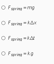 Which equation correctly defines Hooke's law?-example-1