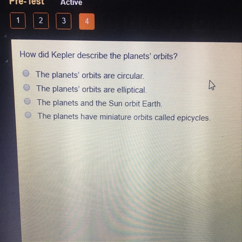 HURRY !!!!!! How did kelper describe the planets Orbits ?-example-1