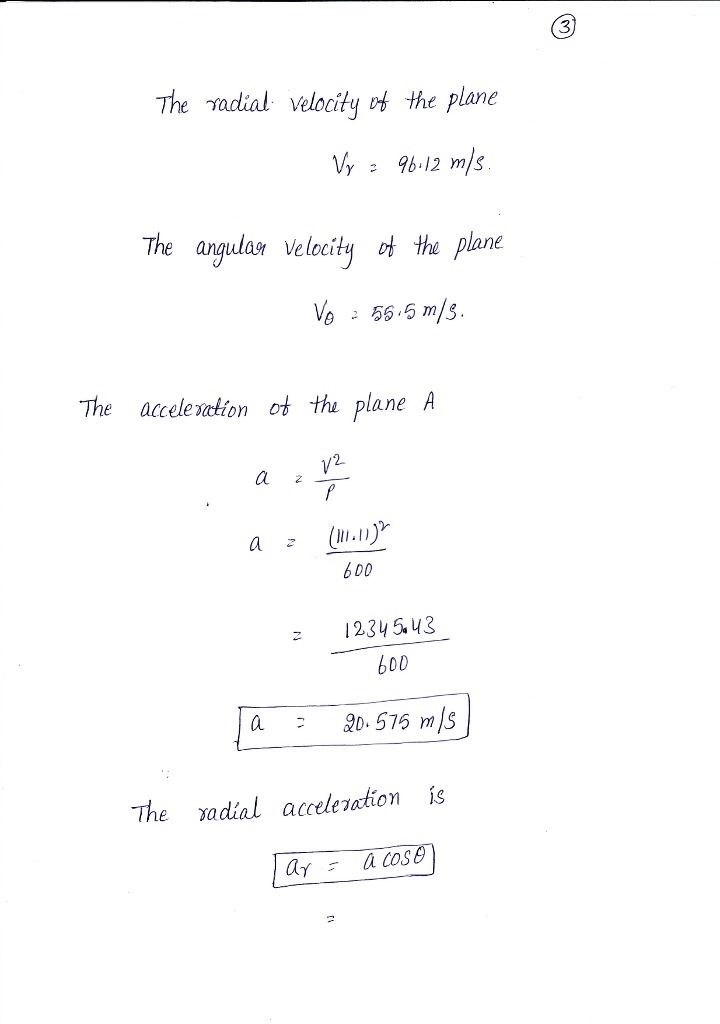 During a portion of a vertical loop, an airplane flies in an arc of radius ρ = 605 m-example-3