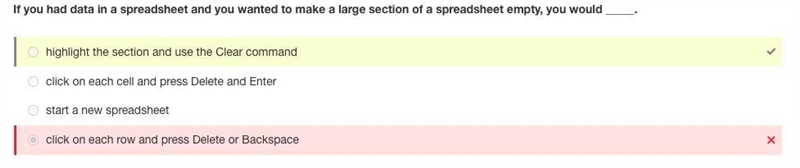 If you had data in a spreadsheet and you wanted to make a large section of a spreadsheet-example-1