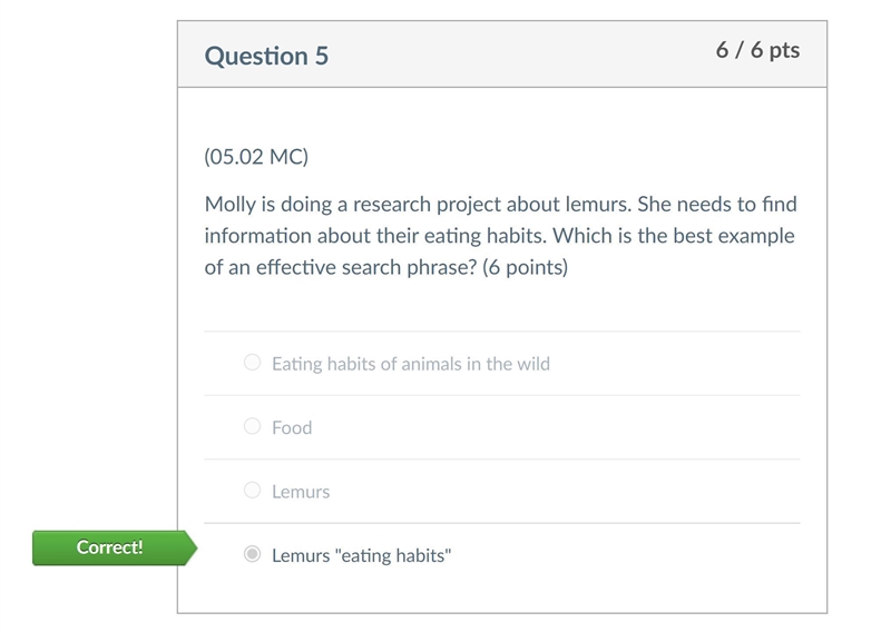 I'M TIMED ANYONE! ???? Molly is doing a research project about lemurs. She needs to-example-1