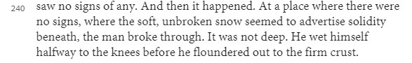 Lines 240-243: Explain why this event is important to the story’s plot. Why does London-example-1