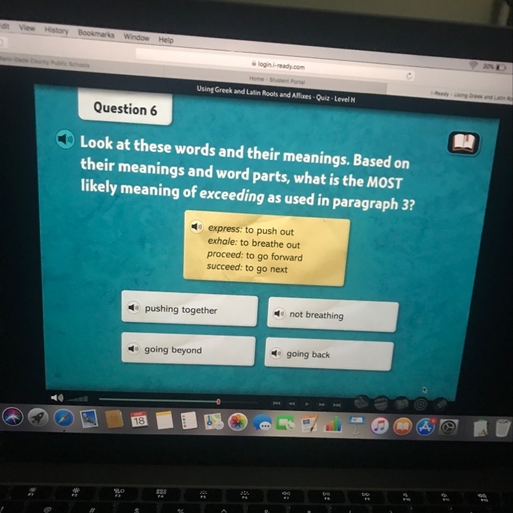 What is the most likely meaning of exceeding as used in paragraph 3-example-1