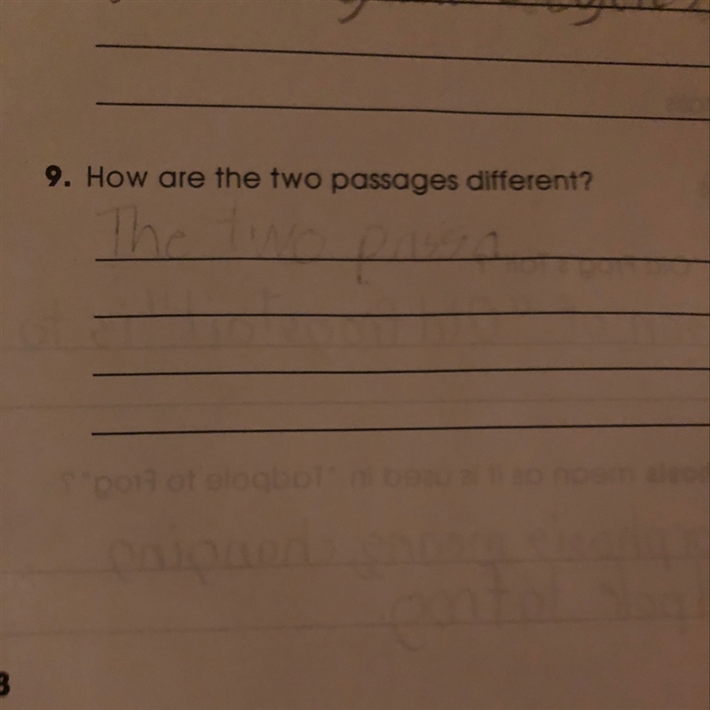 How are the two passages different-example-1