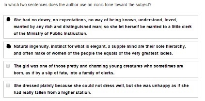 The Necklace by Guy de Maupassant (excerpt) The girl was one of those pretty and charming-example-1