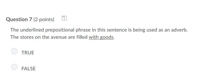 PLEASE HELP ASAP!!! CORRECT ANSWER ONLY PLEASE!!! The underlined prepositional phrase-example-1