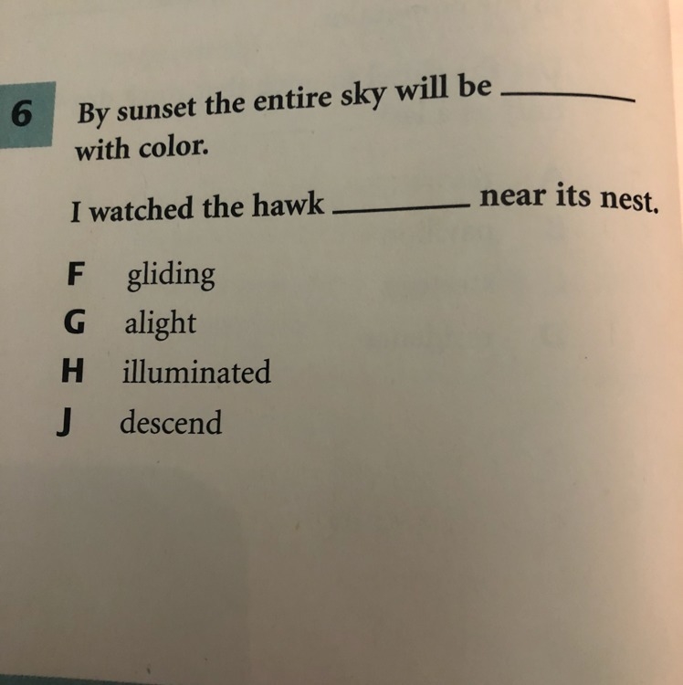 Choose the word that will complete both sentences. (View picture to answer question-example-1