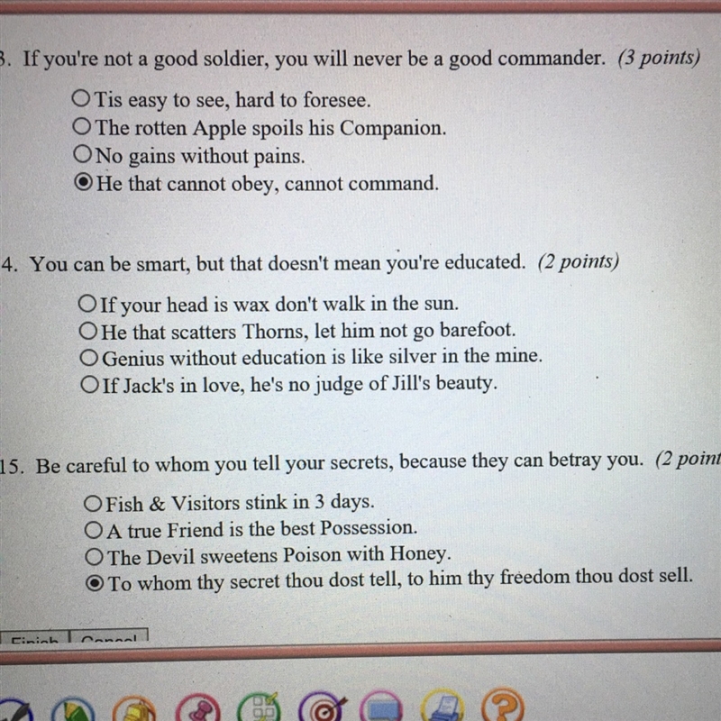 Can anyone check my answers and help with 14? Please I really need help...-example-1