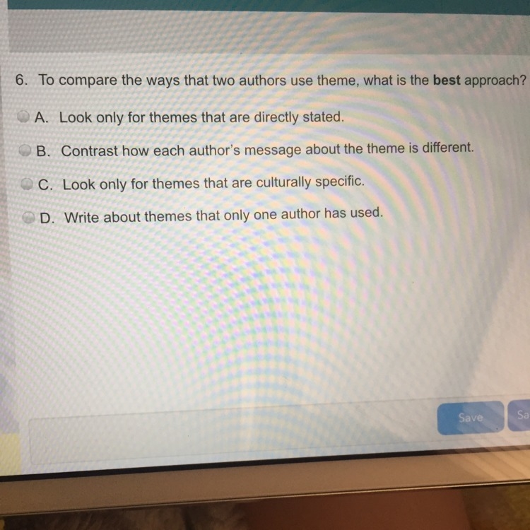 To compare the ways two authors use theme,what is the best approach?-example-1