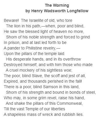 Which tone is created by the allusion to Sampson? a vengeful tone an alarmed tone-example-1