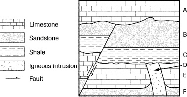 When did the fault in Figure 13-1 occur? I know it's not English, but people barely-example-1