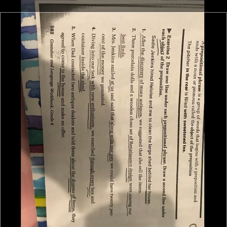 I need dire help with Exercise 2, numbers 1 through 5. I’m did them all, but I’m not-example-1