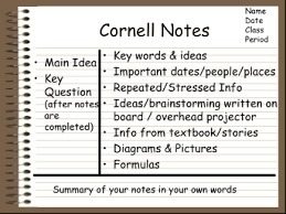 Why is the Cornell method a more effective not-taking method than the mapping, charting-example-1