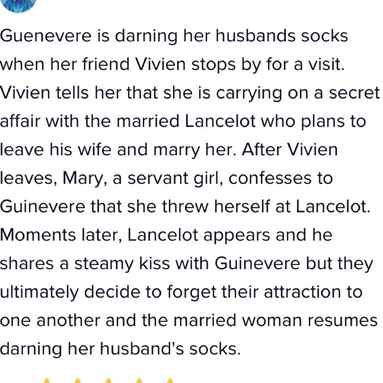 Summarize the plot of part one of King Arthur’s Socks.-example-1