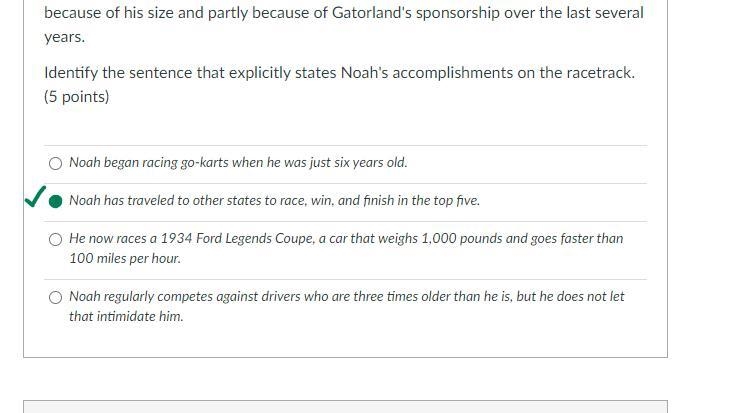 Noah began racing go-karts when he was just six years old. Noah has traveled to other-example-1