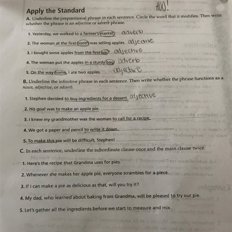 Exercise b PLEASE HELP WITH SOME OF THEM!!-example-1