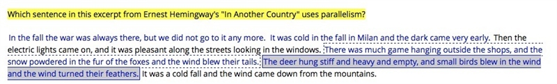 Is it the underlined one--- or the hilghted one---the deer-example-1