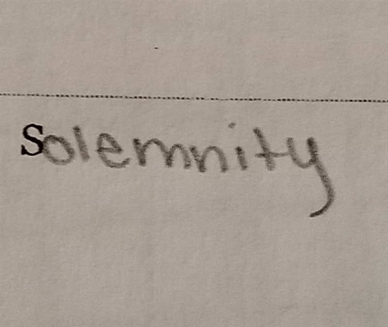 What does Solemnity mean-example-1