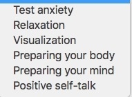 Please select the word from the list that best fits the definition Quizzing yourself-example-1