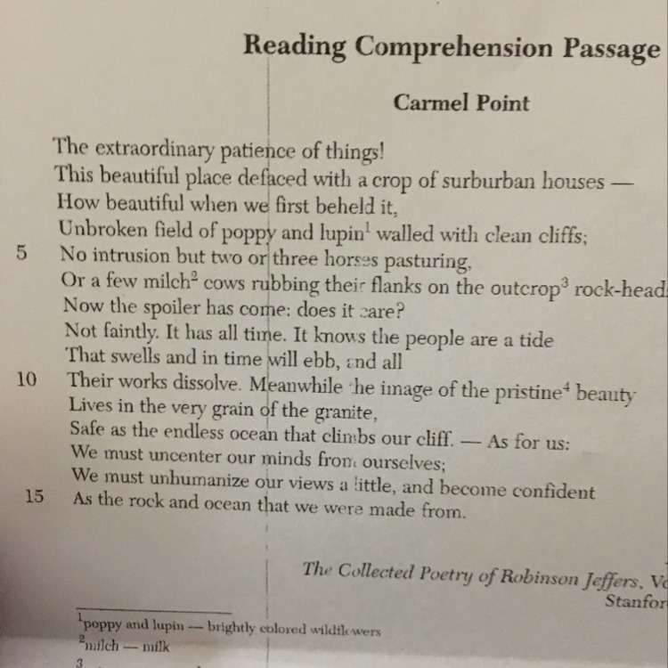 The narrator implies that humans are Protectives of their environment Unaware of their-example-1