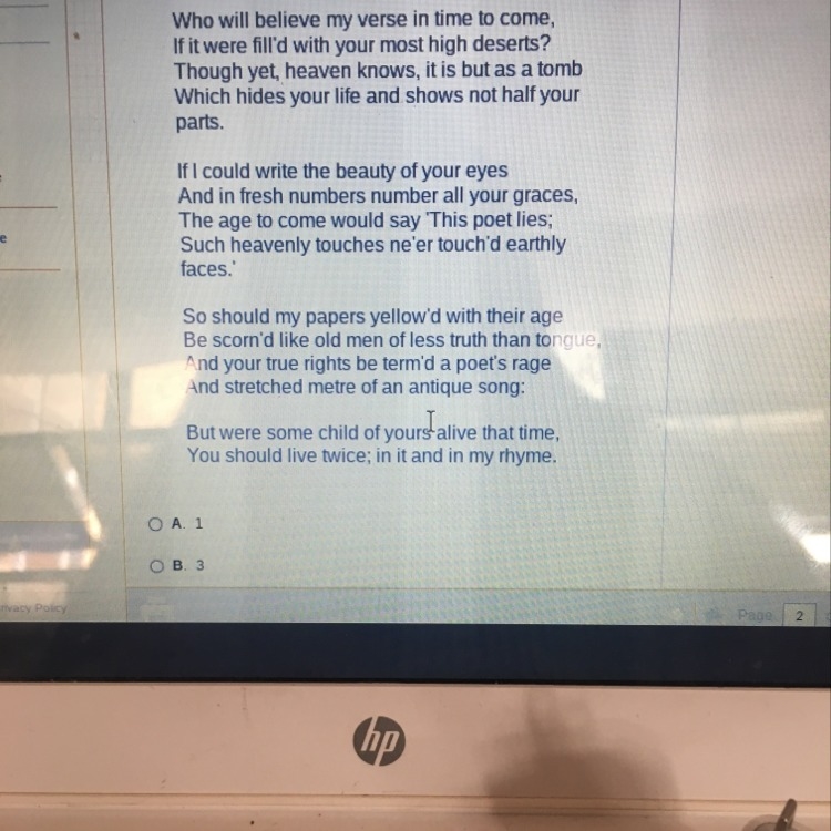 How many stanzas does this poem A.1 B.3 C.4 D.13-example-1