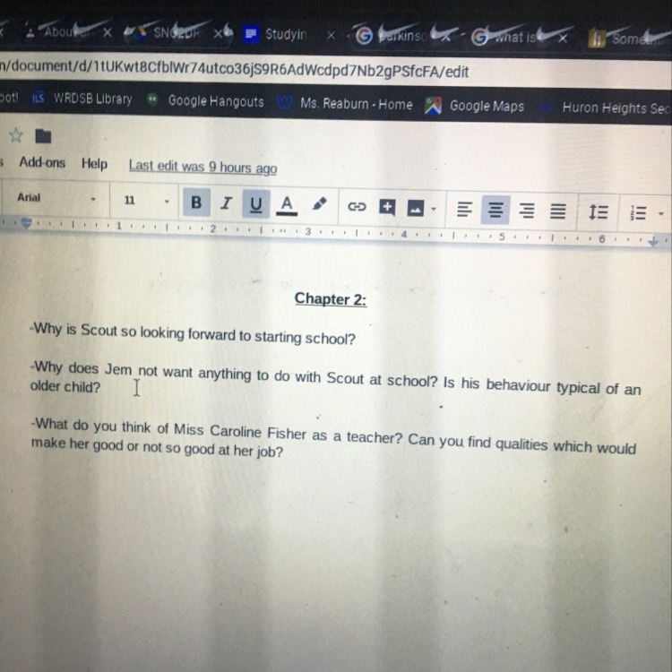 Please answer these questions if you have read the book “to kill a mocking bird”-example-1