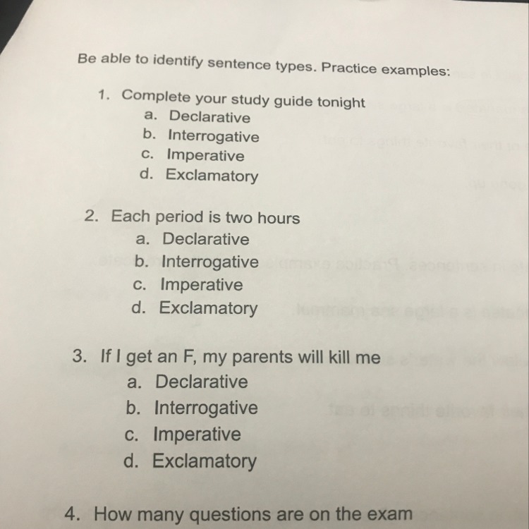 Please help for the last one A. Declarative B. Interrogative C. Exclamatory D.imperative-example-1