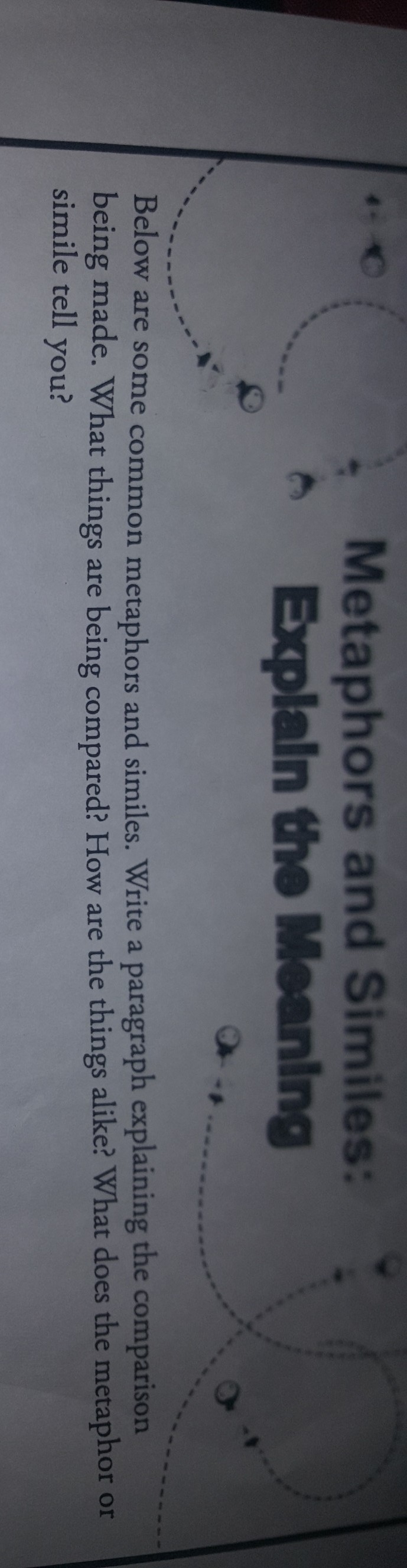 I need help I need to find what these sentences are comparing the sentences are: 3) the-example-1