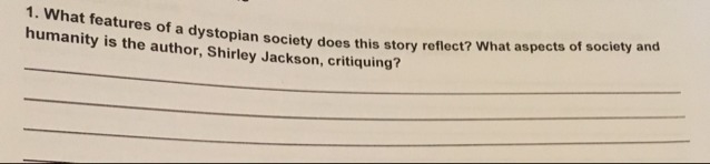 The story the “lottery” by Shirley Jackson-example-1