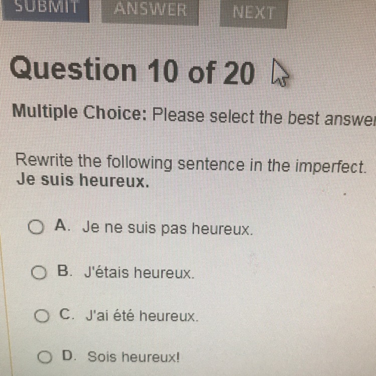 What is the imperfect sentence of m-example-1