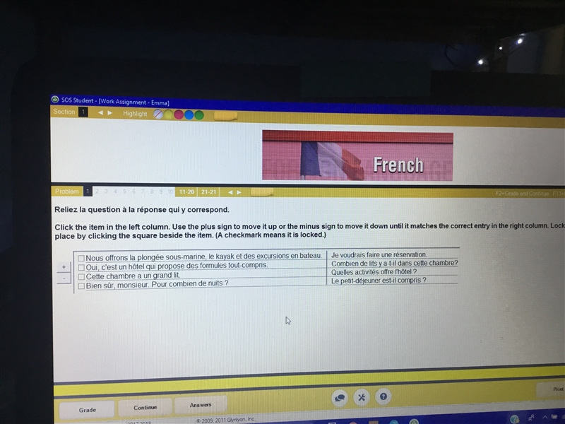 Would someone please help me with my French? Thank you!-example-1