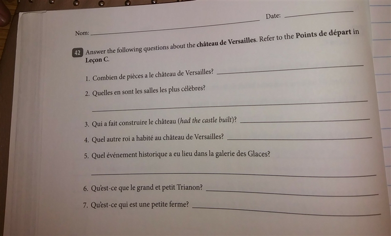 Answer the following questions about the cheteau de versailles.refer to the points-example-1