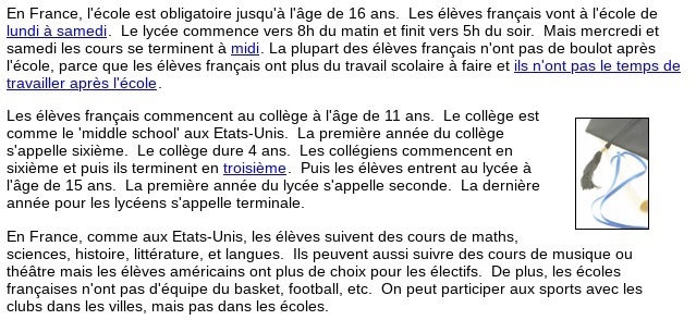 Please help me write five sentences in French explaining the similarities and differences-example-1