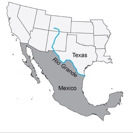 This image shows the Rio Grande, a river that separates Texas and Mexico. Which type-example-1