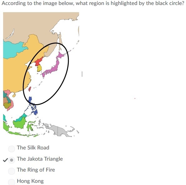 According to the image below, what region is highlighted by the black circle? a) The-example-1