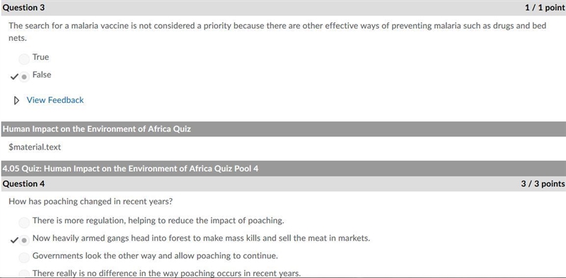 Malaria is a parasitic disease. True False-example-2