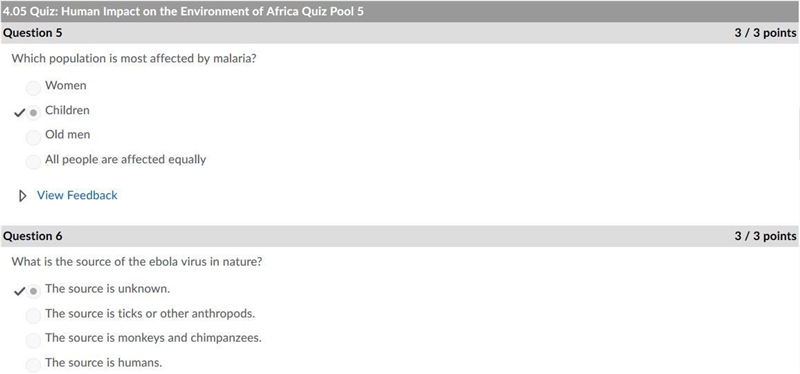 Malaria is a parasitic disease. True False-example-3