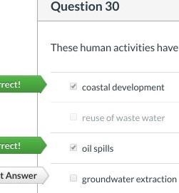 These human activities have damaged marine and coastal ecosystems. Select all that-example-1