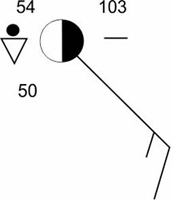 The picture below shows the surface weather model at a particular location. What type-example-1